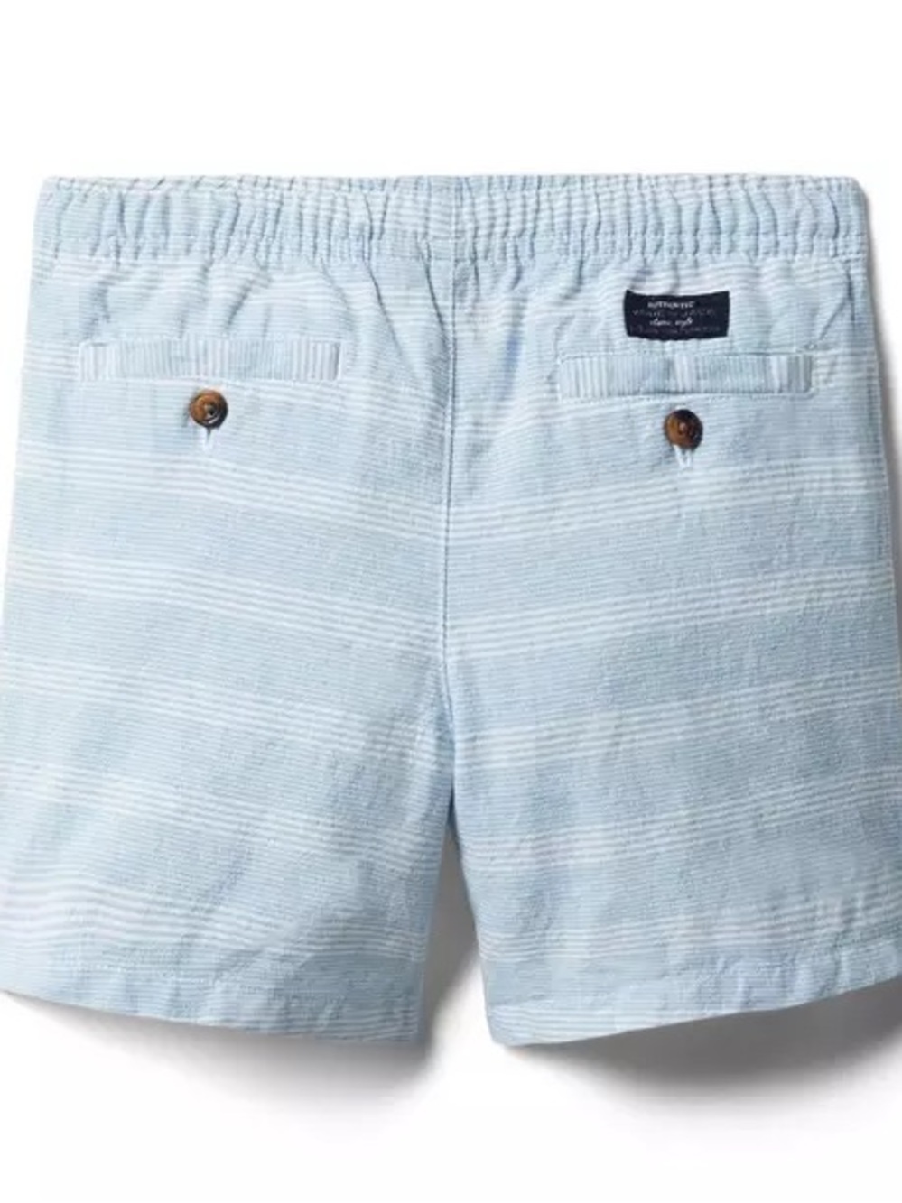 EUC Janie and Jack Striped Linen Pull-On Shorts - Picture 3 of 7